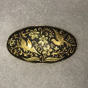 Mid Century Damascene Pin